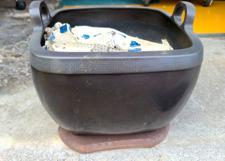 名古屋市で買取した砂張銅の火鉢