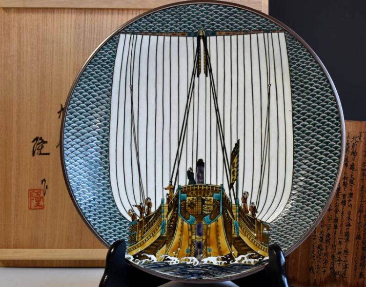 九谷焼の飾り皿