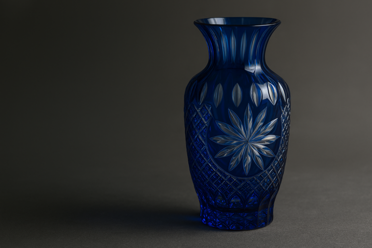 薩摩切子の綺麗な花瓶