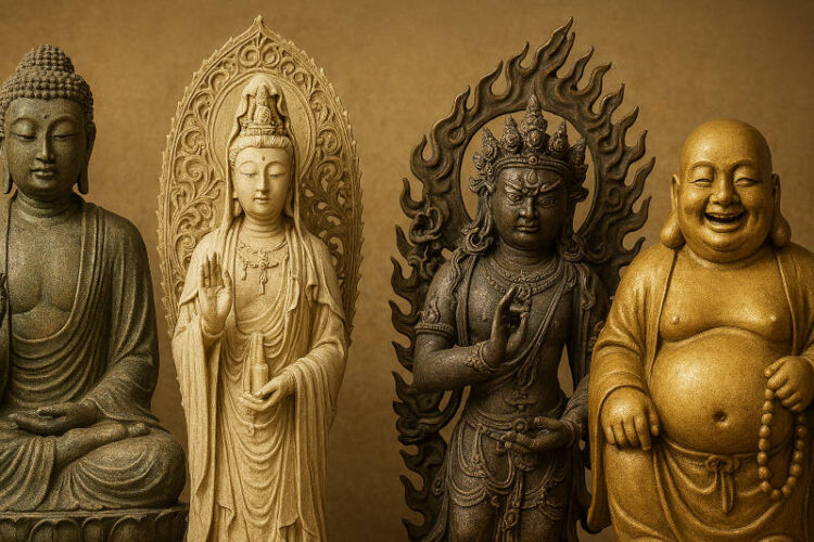 様々な種類の仏像