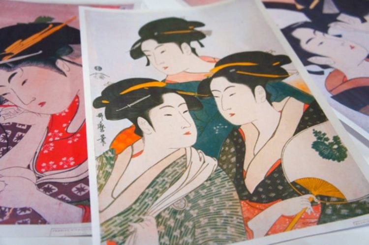 伝統的な日本文化の浮世絵