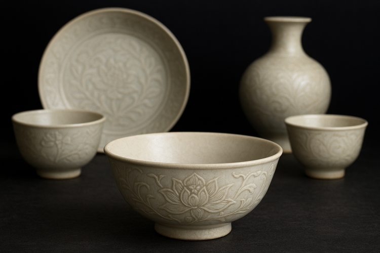 定窯の碗や皿