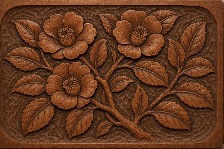 見事な彫刻の鎌倉彫