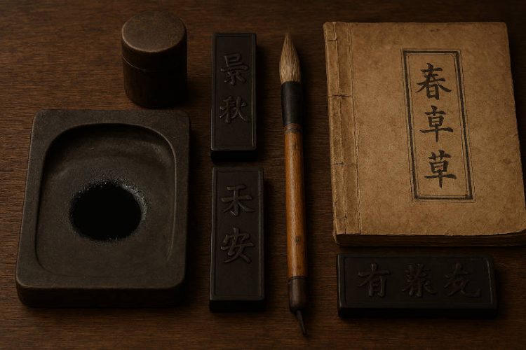 中国の古い書道具