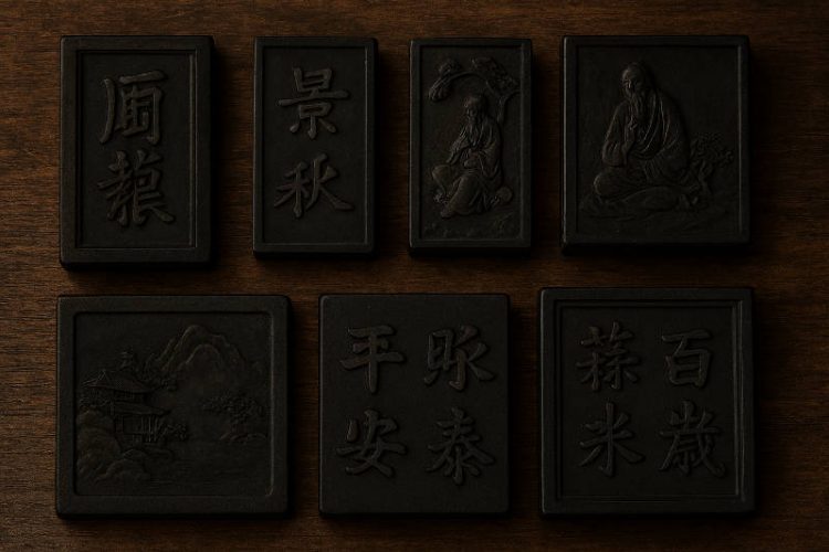 古い書道具の墨