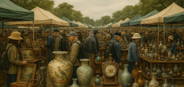 大規模な骨董市
