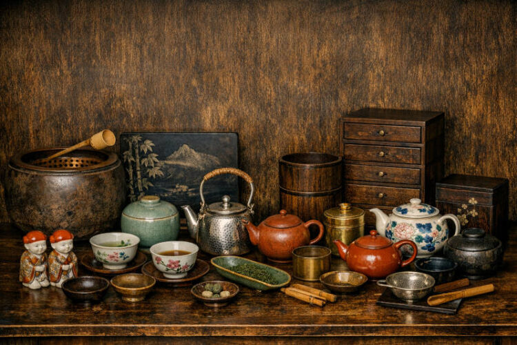 人気のある骨董品の煎茶道具